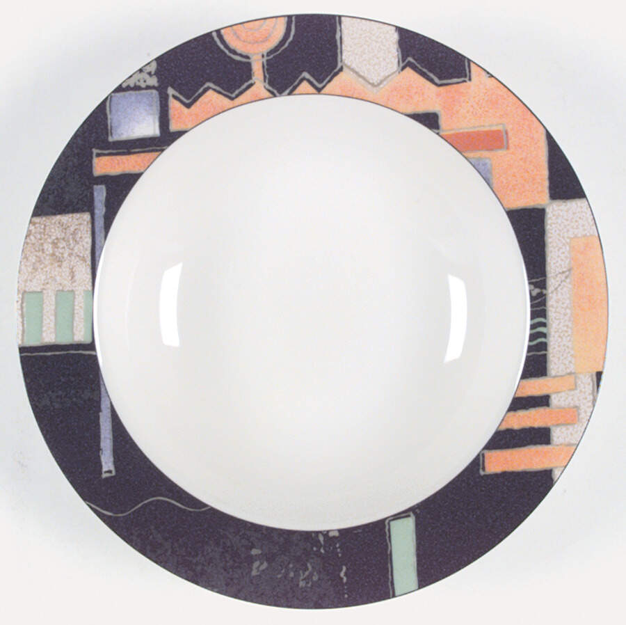 Champagne Large Rim Soup Bowl by Sakura-1