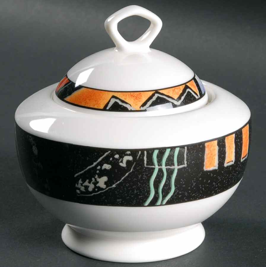 Champagne Sugar Bowl & Lid by Sakura-1