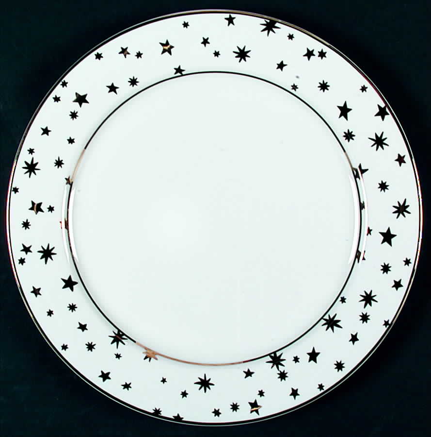 Galaxy White Dinner Plate by Sakura-1