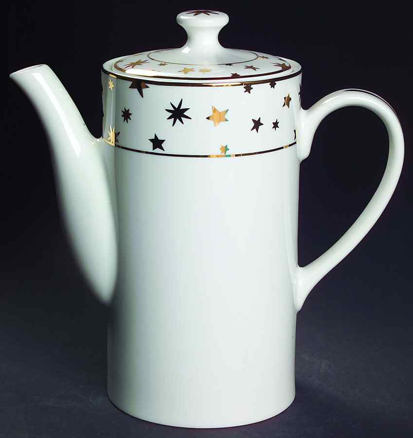 Galaxy White Coffee Pot & Lid by Sakura-1