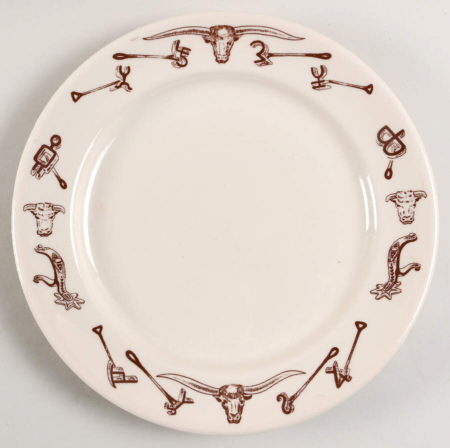 El Rancho Dinner Plate by Sterling China (USA)-1