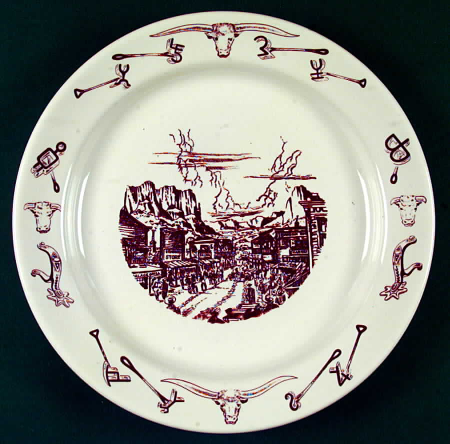 El Rancho 11" Chop Plate (Round Platter) by Sterling China (USA)-1