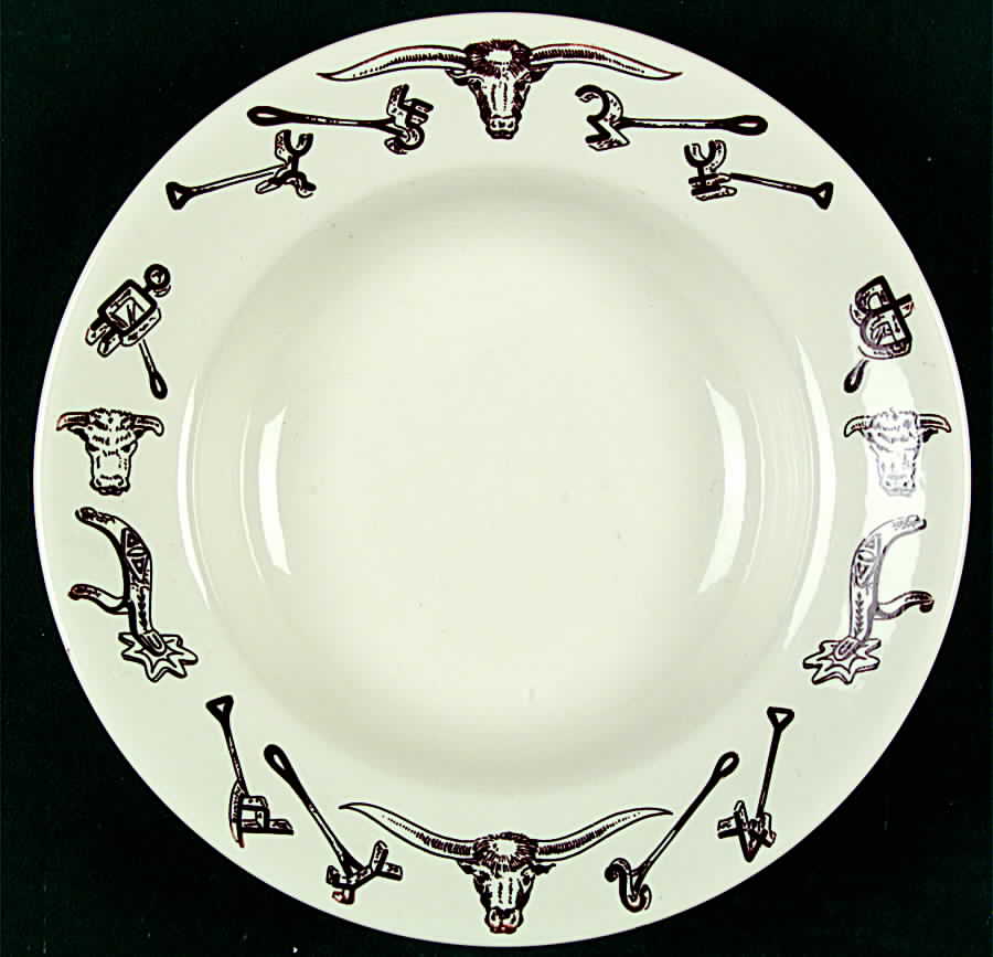 El Rancho Large Rim Soup Bowl by Sterling China (USA)-1