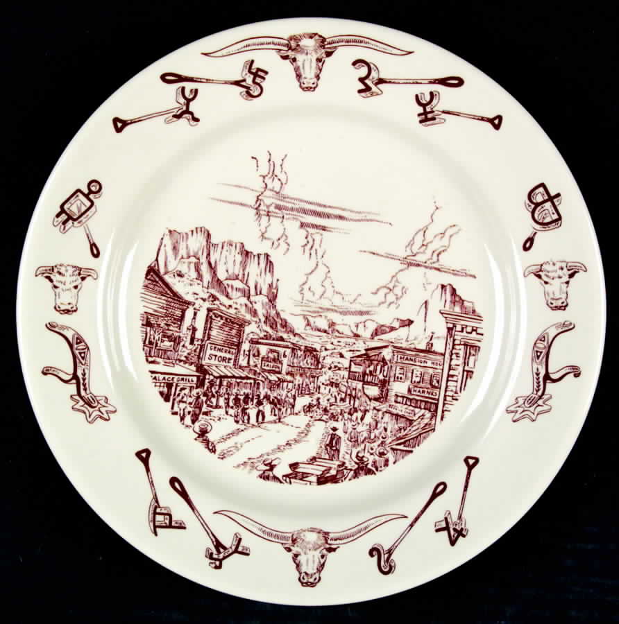 El Rancho Dinner Plate by Sterling China (USA)-1