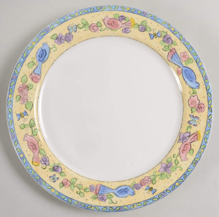 Birds and The Bees Dinner Plate by Sango-1