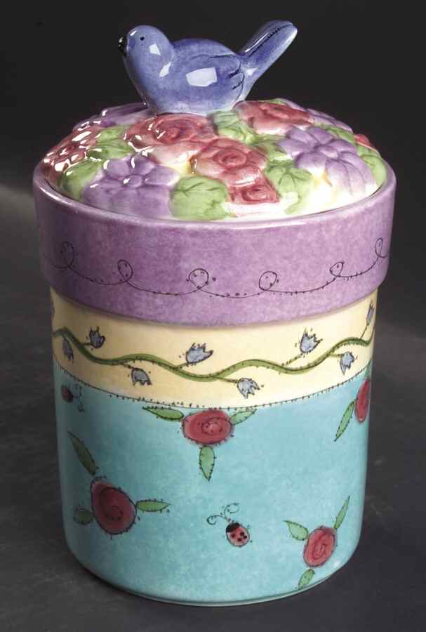 Birds and The Bees Medium Canister & Lid by Sango-1