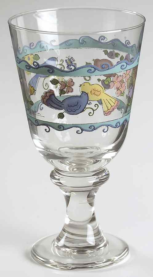 Birds and The Bees 12 Oz Glassware Goblet by Sango-1