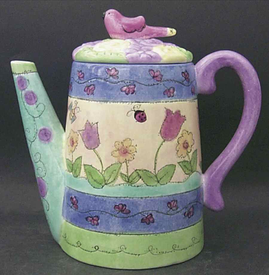 Birds and The Bees Teapot & Lid by Sango-1
