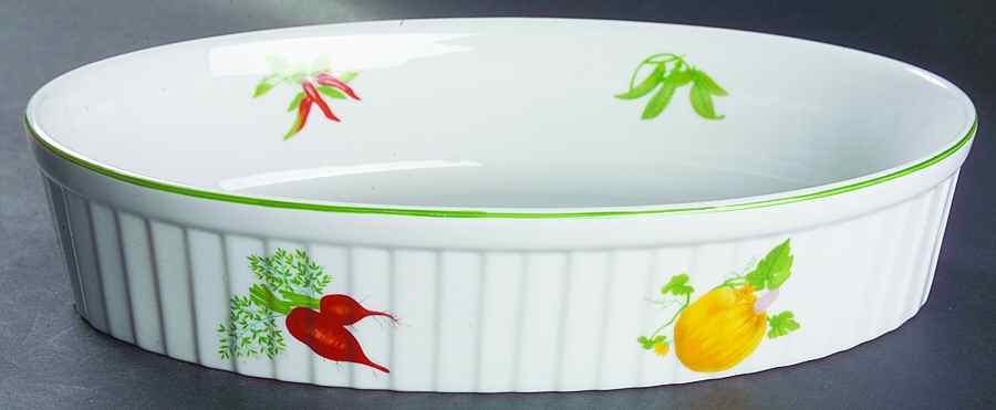 Vegetable Garden 12'' Oval Baker by Sadek-1