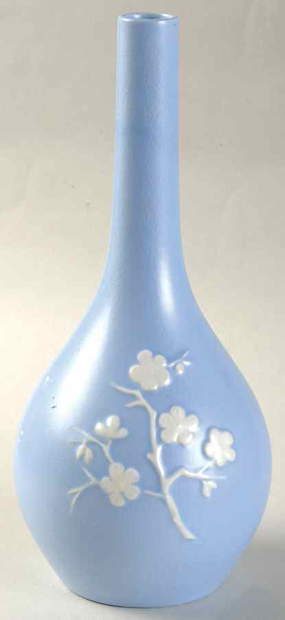 Geisha Light Blue (No Gold Accents) 8" Bud Vase by Spode-1