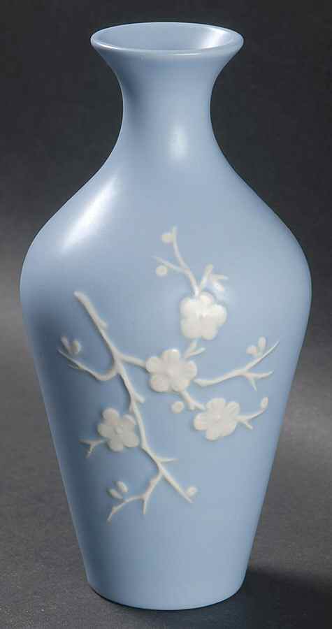 Geisha Light Blue (No Gold Accents) 6" Bud Vase by Spode-1