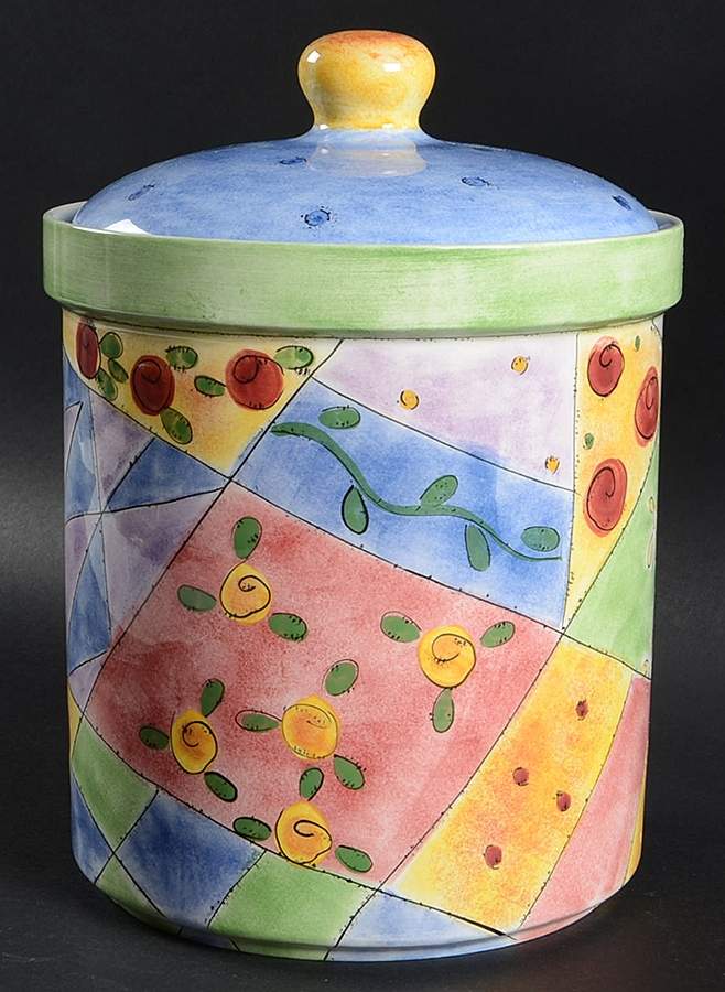 Sweet Shoppe Cookie Jar & Lid by Sango-1