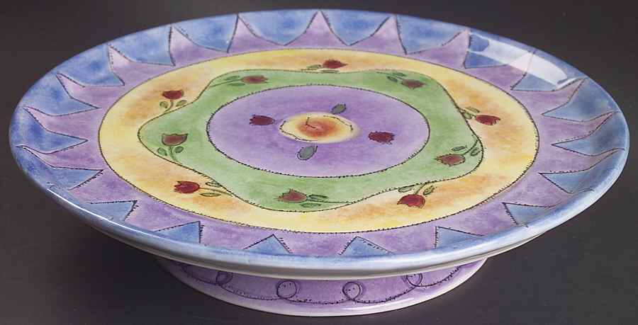 Sweet Shoppe 12" Diameter Pedestal Cake Stand by Sango-1