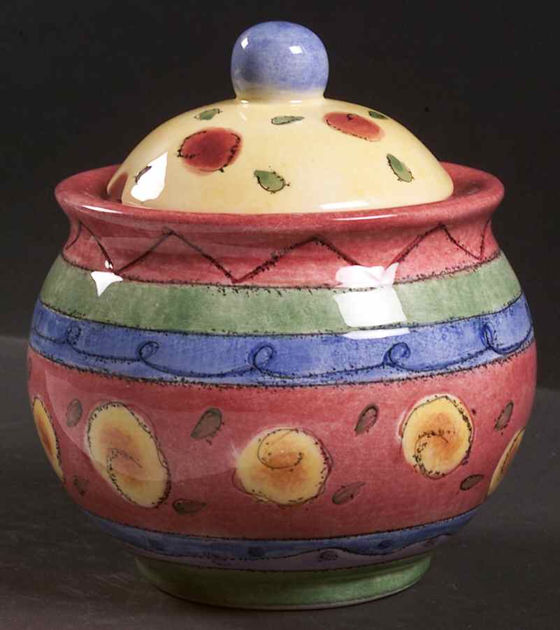 Sweet Shoppe Sugar Bowl & Lid by Sango-1