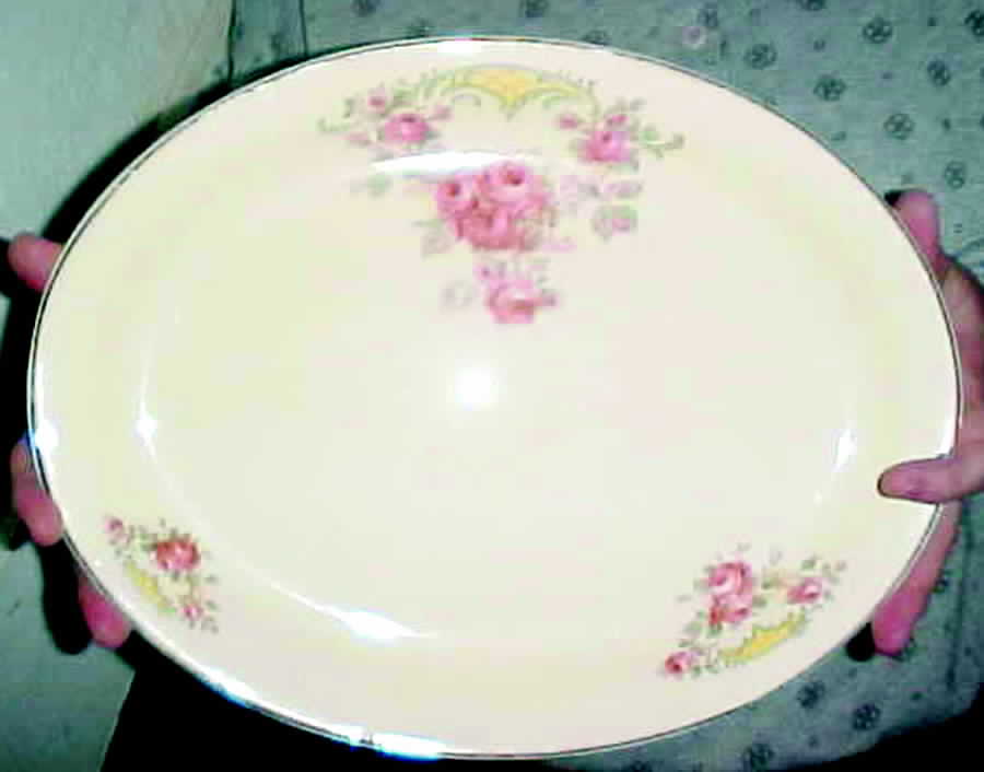 STR35 14" Oval Serving Platter by Sterling China (USA)-1