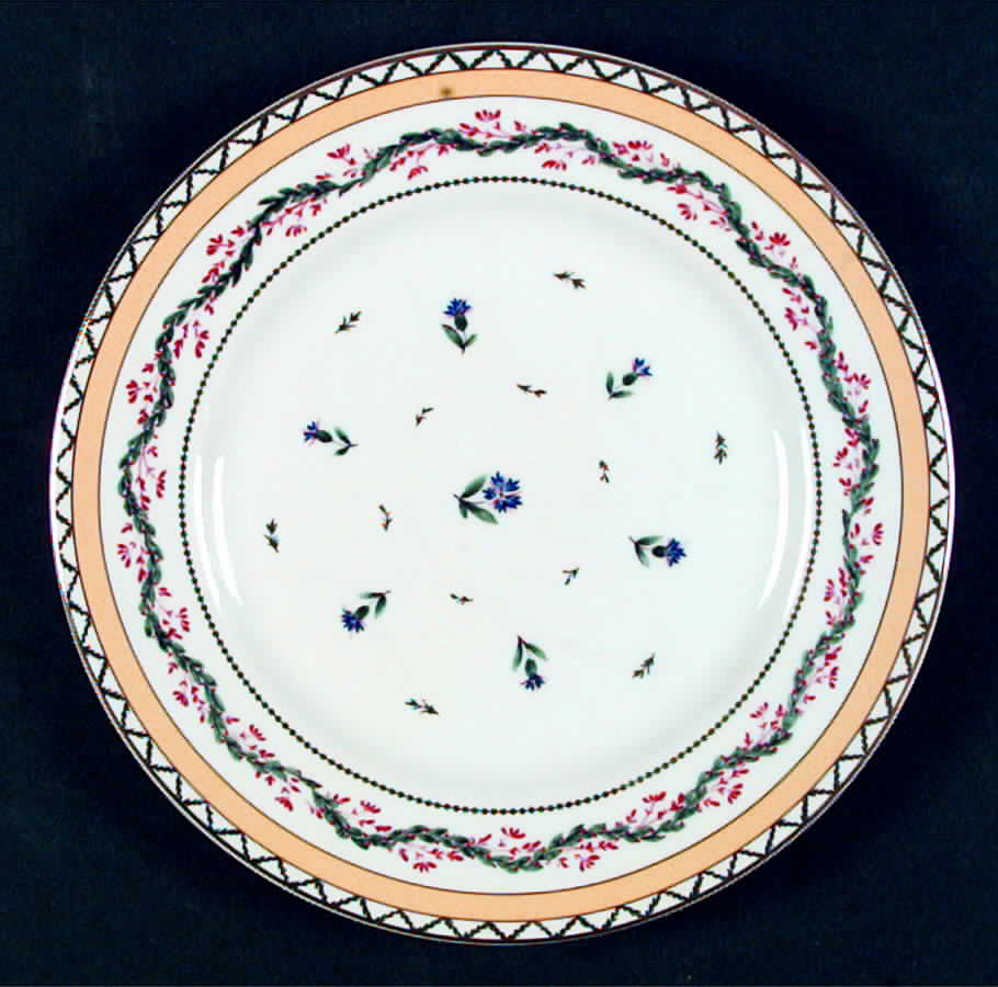 Ribbons and Cornflowers Salad Plate by Sadek-1