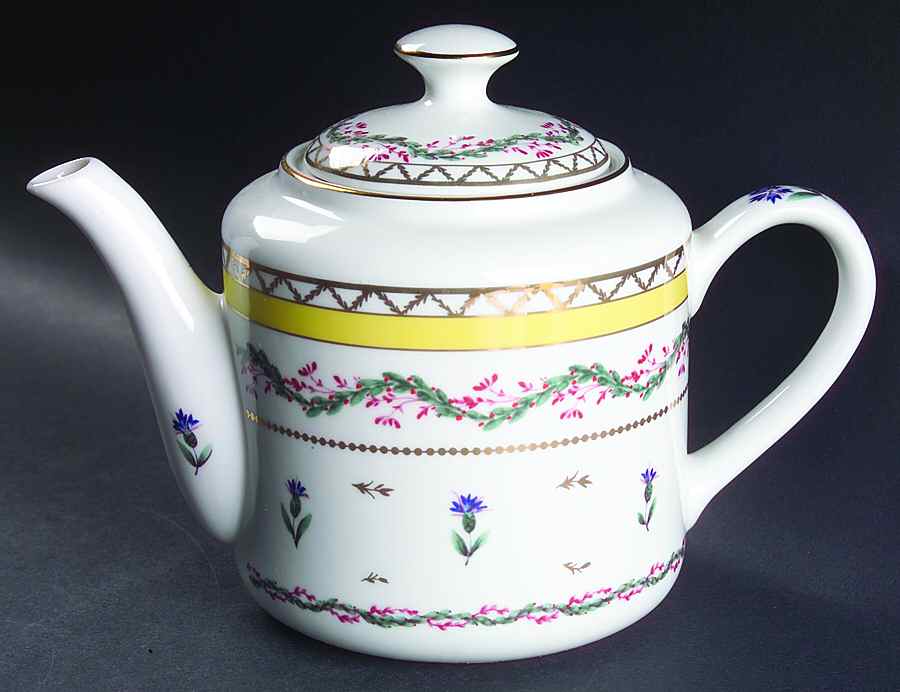 Ribbons and Cornflowers Teapot & Lid by Sadek-1