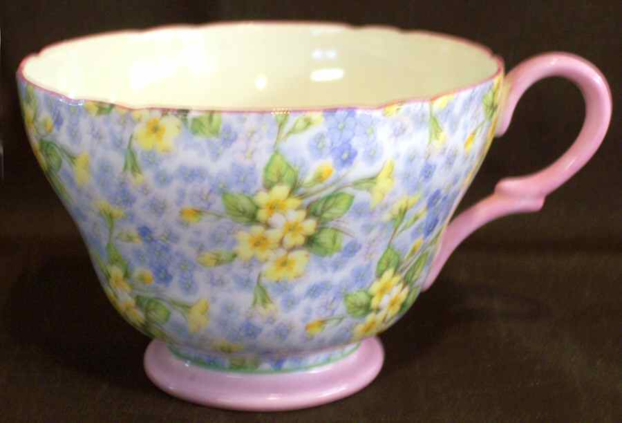Primrose Chintz Footed Cup by Shelley-1
