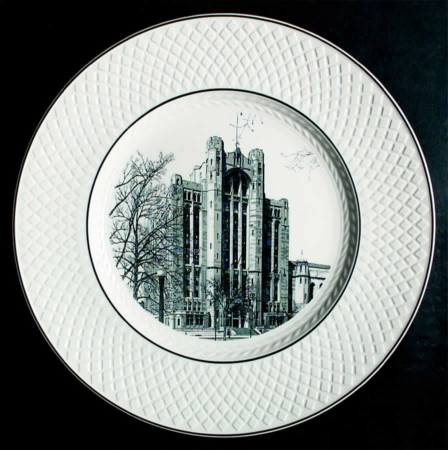 Masonic Temple Plates Dinner Plate by Spode-1