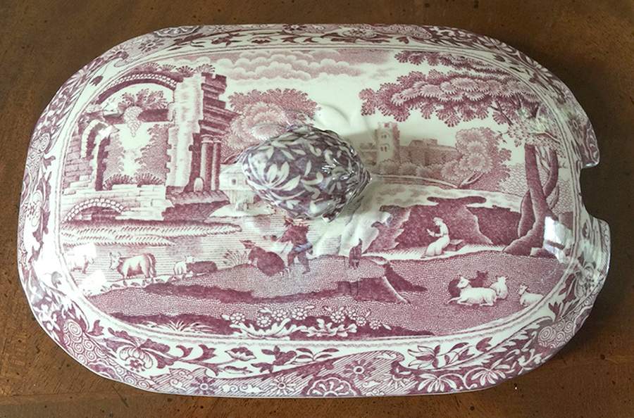 Mulberry Italian Lid for Sauce Boat by Spode-1
