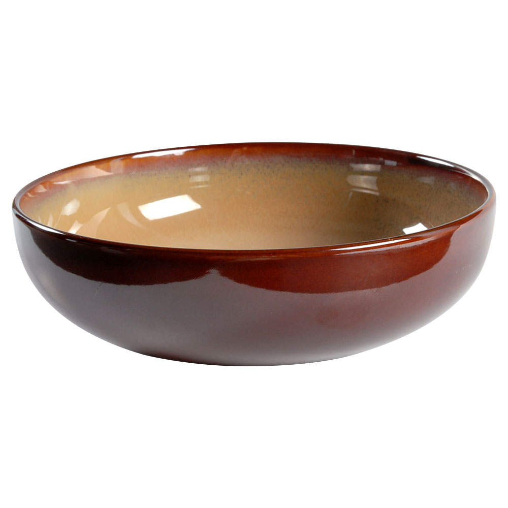 Nova Brown 10" Round Vegetable Bowl by Sango-1