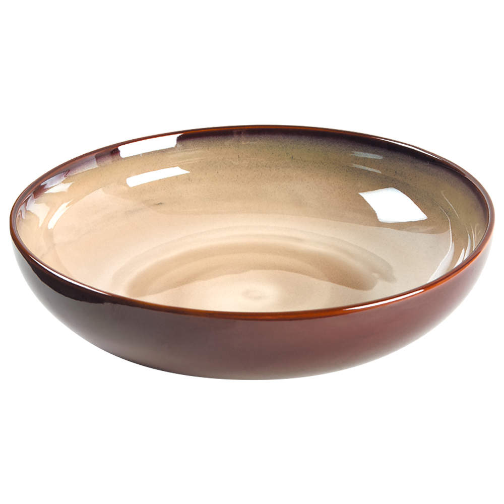 Nova Brown 12" Pasta Serving Bowl by Sango-1