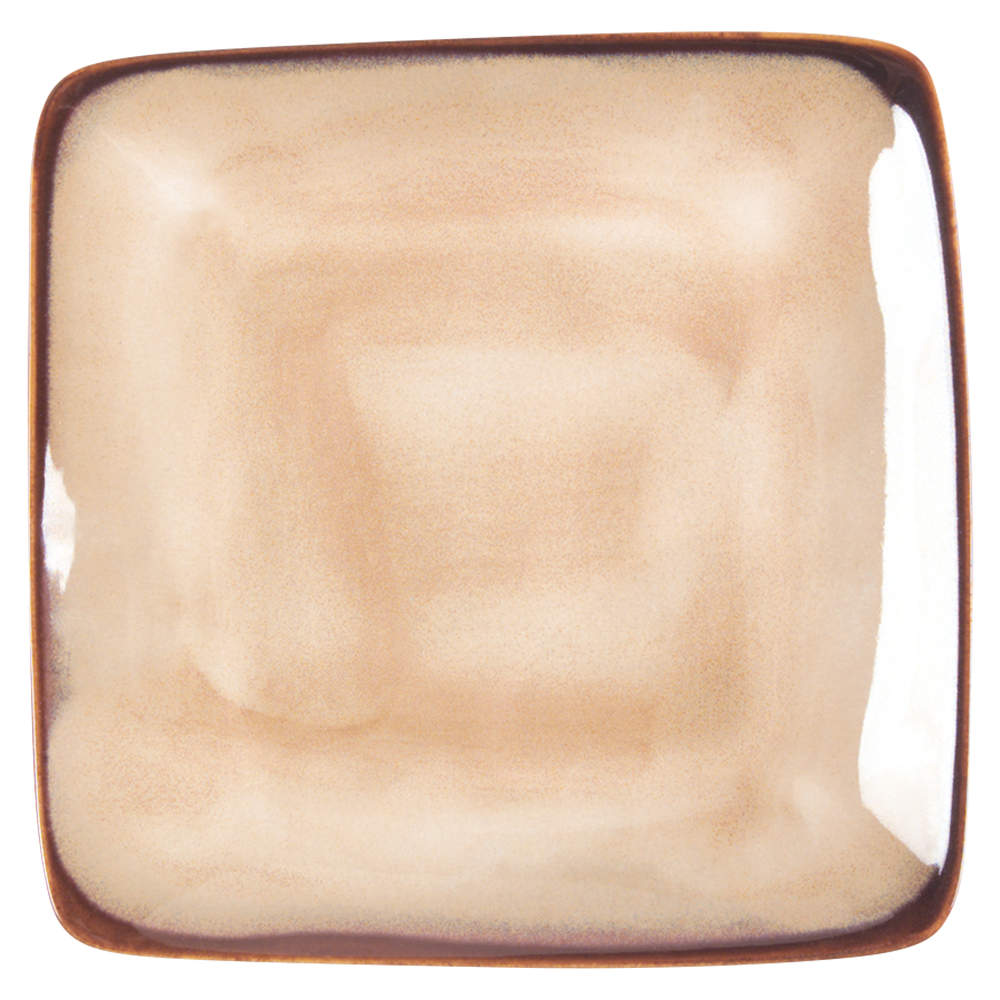 Nova Brown Square Salad Plate by Sango-1