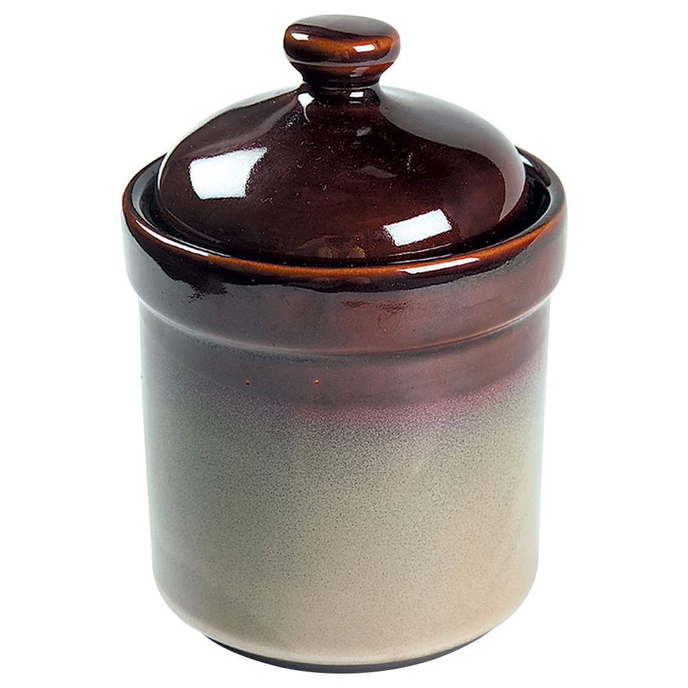 Nova Brown Small Canister & Lid by Sango-1