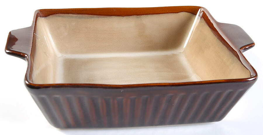 Nova Brown 9" Square Baker by Sango-1