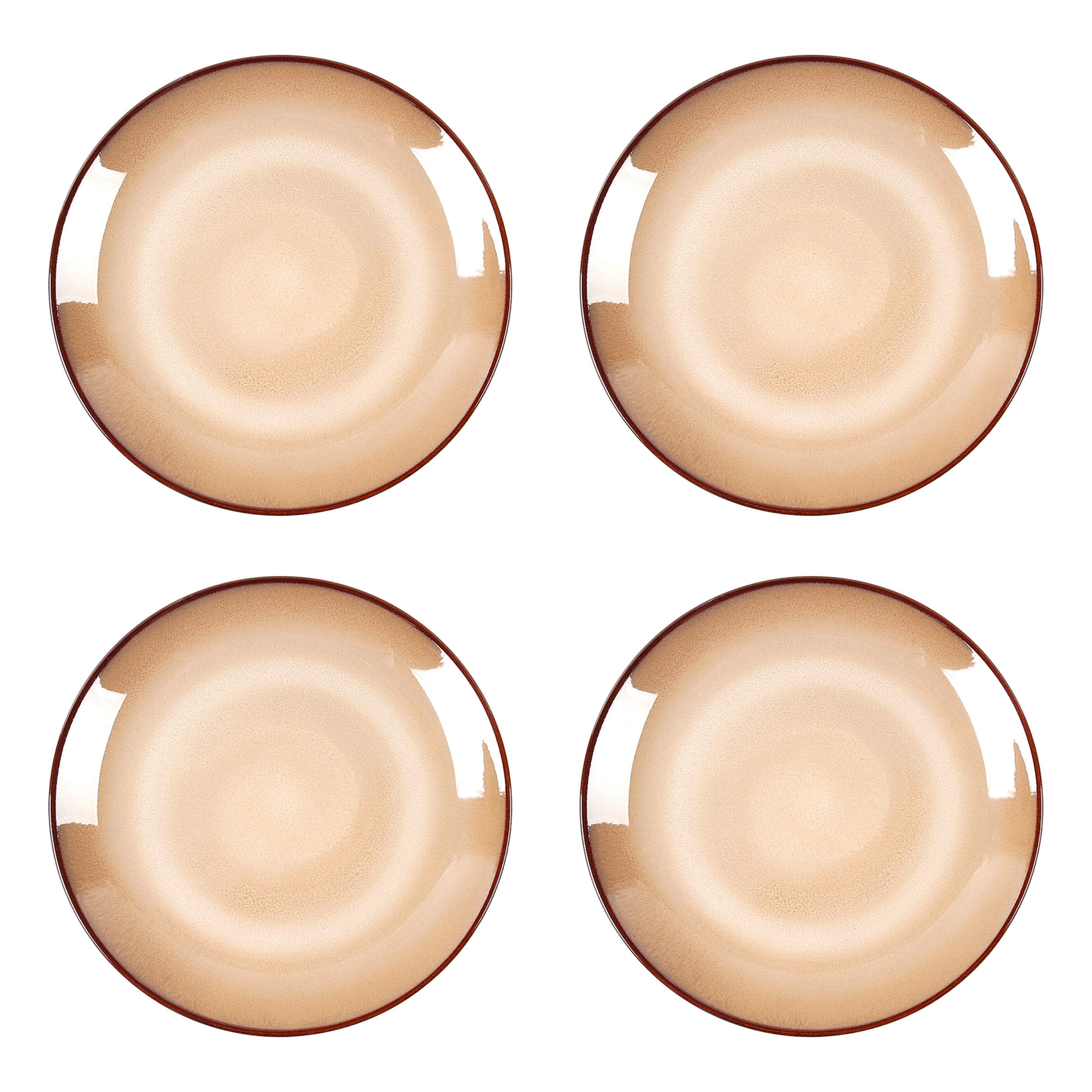 Nova Brown Dinner Plate - Set of 4 by Sango-1