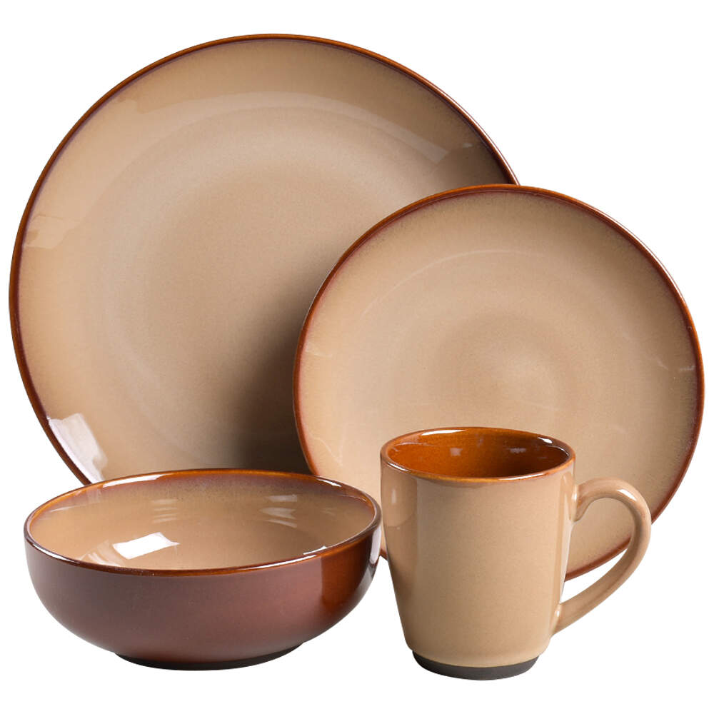 Nova Brown 4 Piece Place Setting by Sango-1