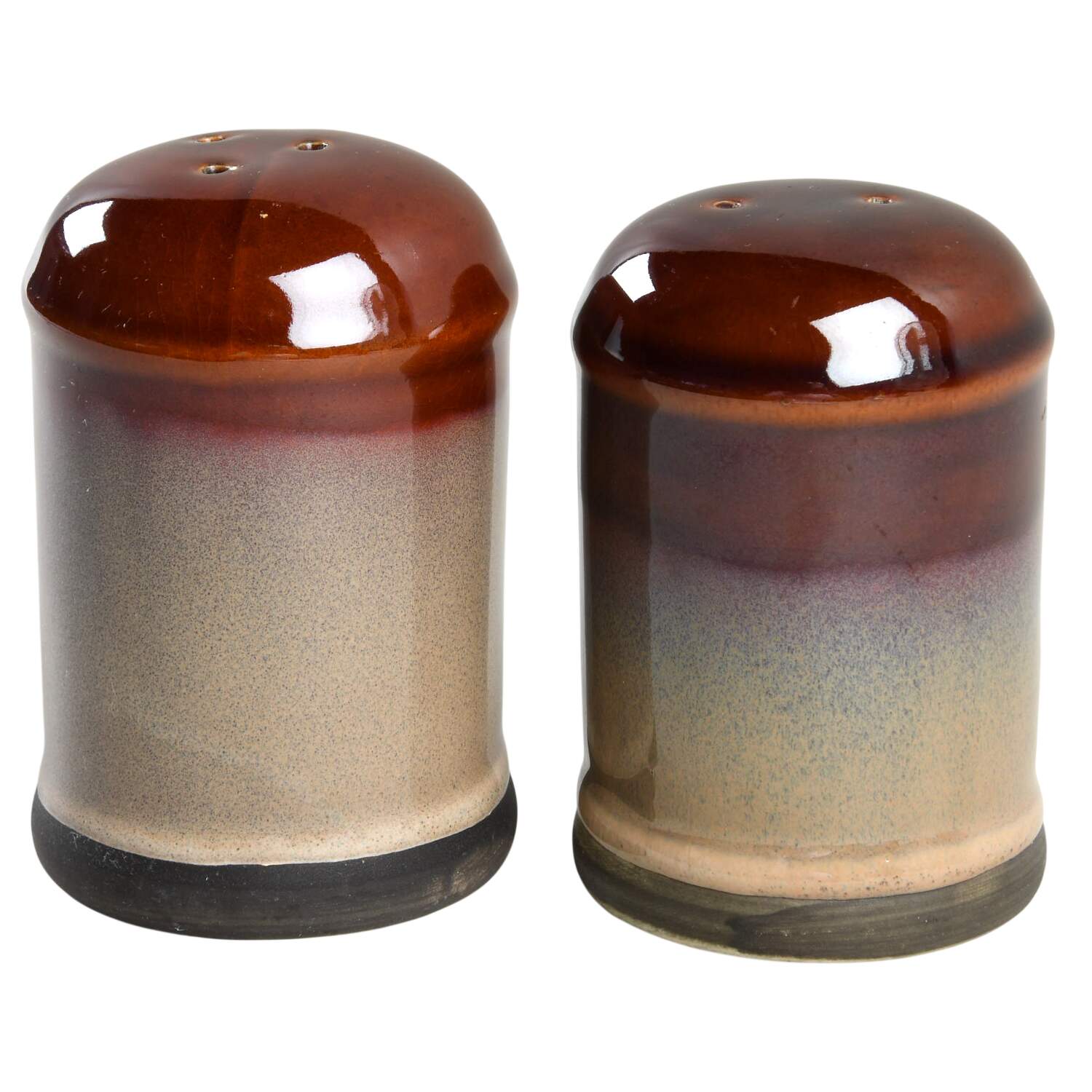Nova Brown Salt & Pepper Set by Sango-1