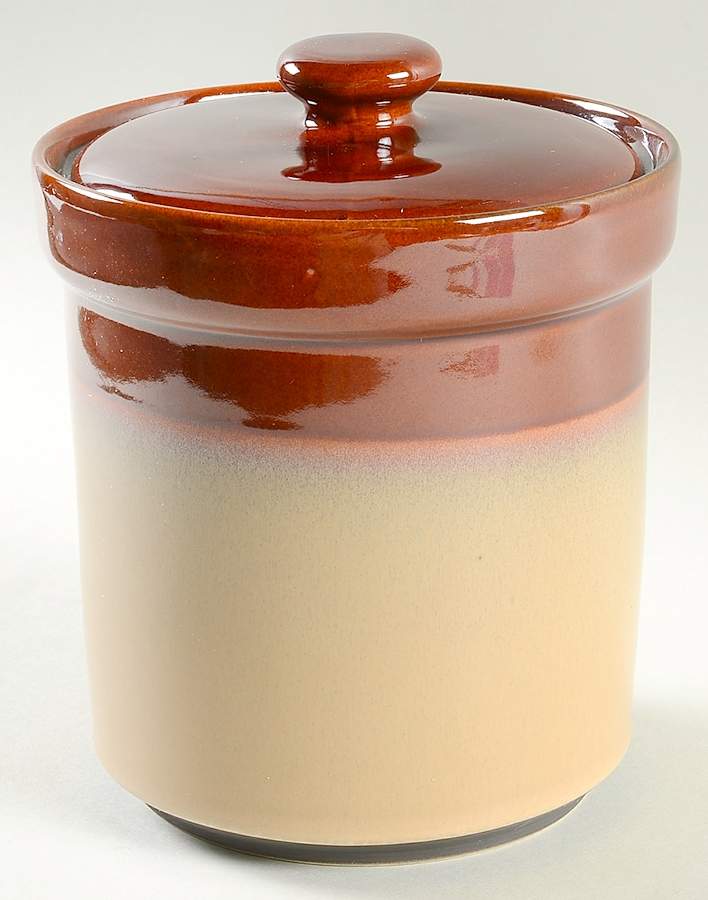 Nova Brown Extra Large Canister & Lid by Sango-1