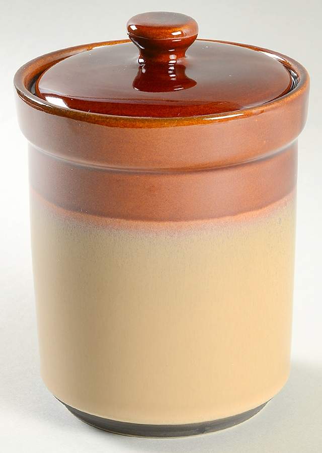Nova Brown Medium Canister & Lid by Sango-1