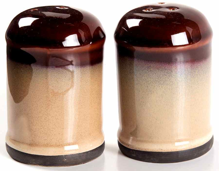 Nova Brown Salt & Pepper Set by Sango-1