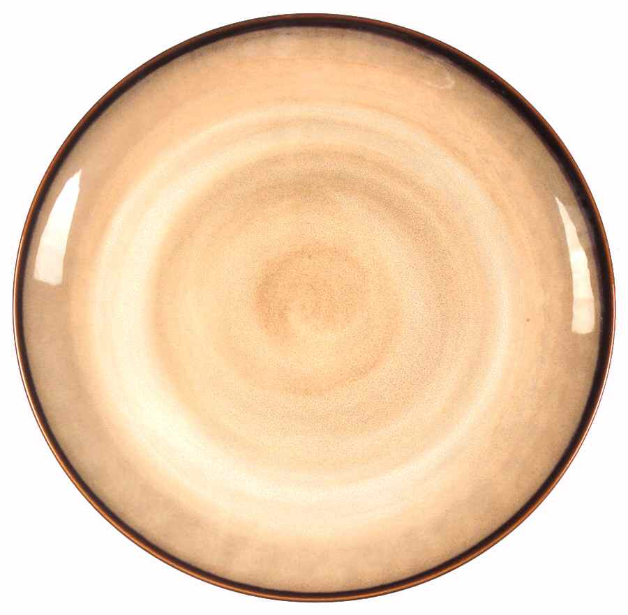 Nova Brown 15" Chop Plate (Round Platter) by Sango-1