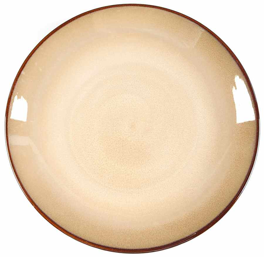 Nova Brown 12" Chop Plate (Round Platter) by Sango-1