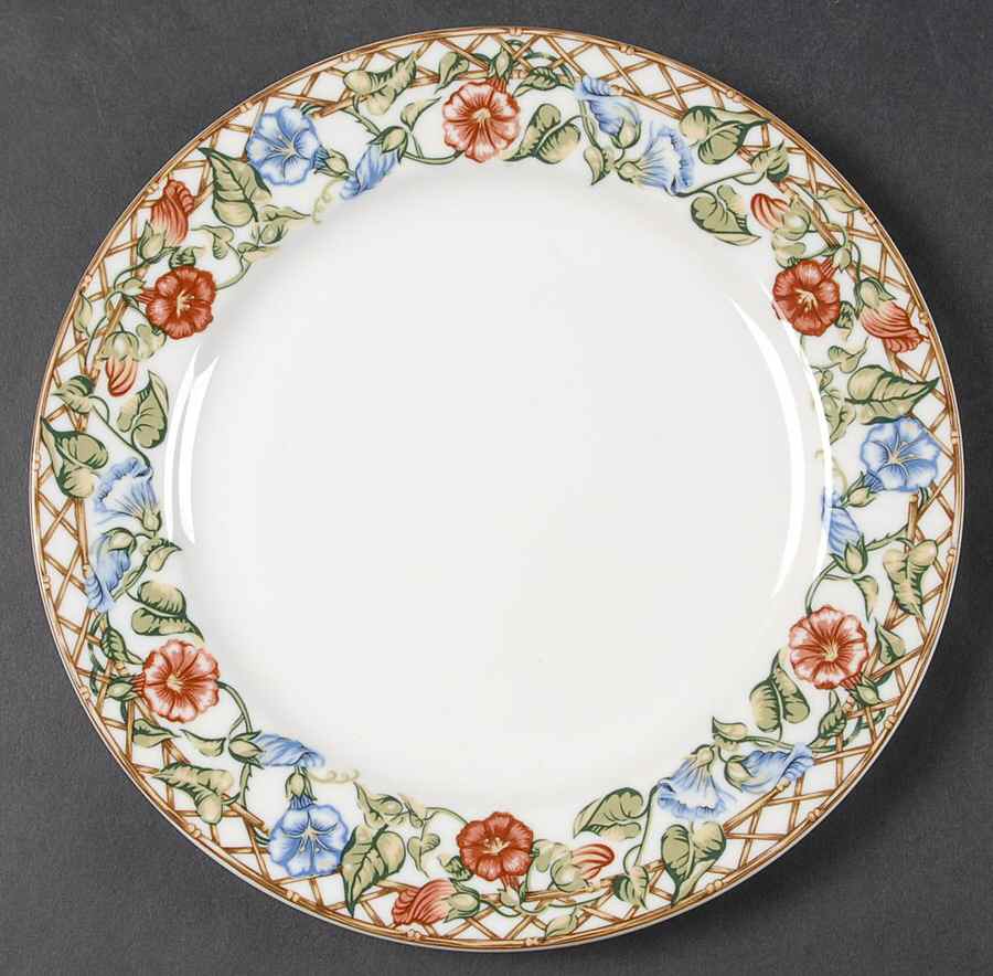 Floral Trellis Salad Plate by Studio Nova-1