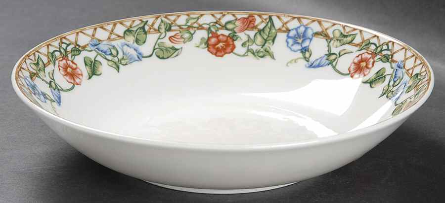 Floral Trellis Coupe Soup Bowl by Studio Nova-1