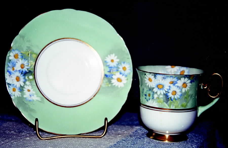 E12561 Footed Cup & Saucer Set by Shelley-1
