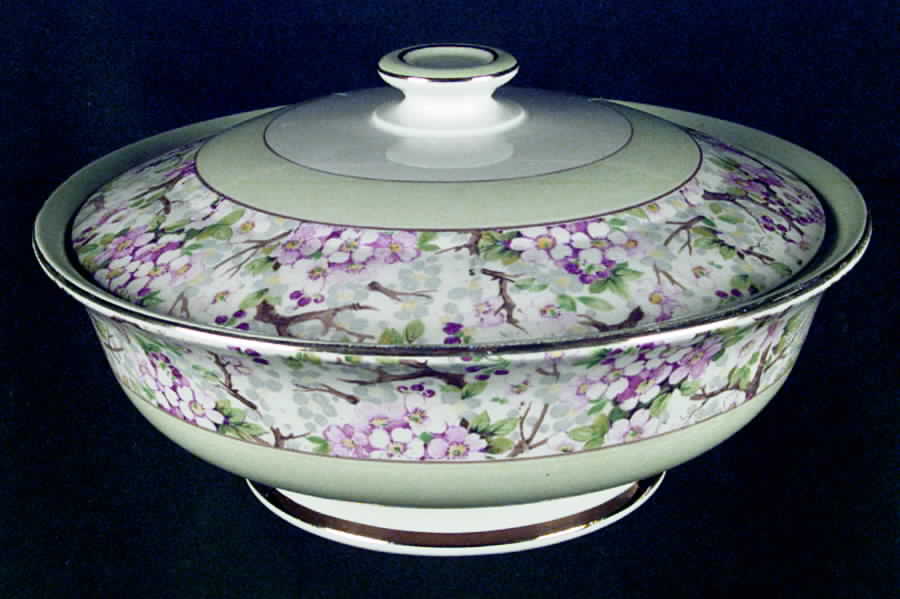 Maytime Round Covered Vegetable by Shelley-1