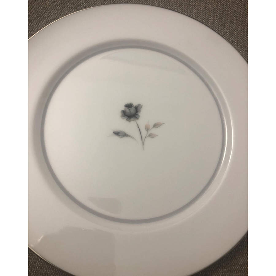 Grey Rose Dinner Plate by Sango-1