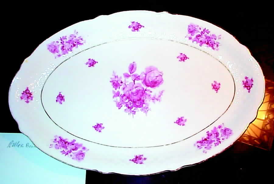 SCH233 14" Oval Serving Platter by Schumann - Bavaria-1