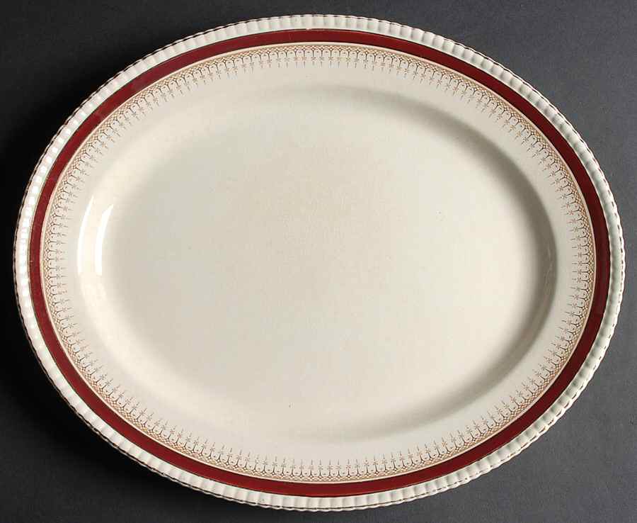 9101 16" Oval Serving Platter by Soho Pottery-1