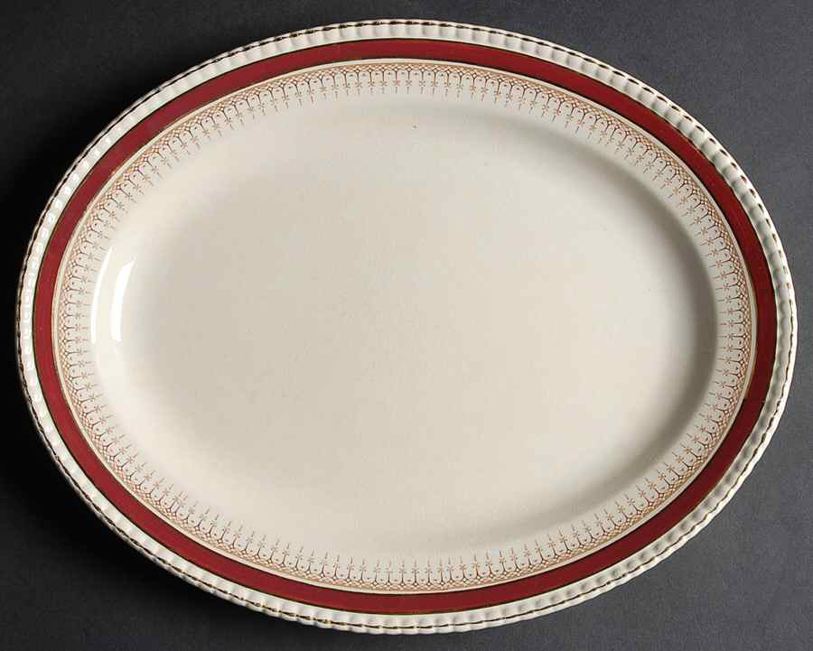 9101 14" Oval Serving Platter by Soho Pottery-1