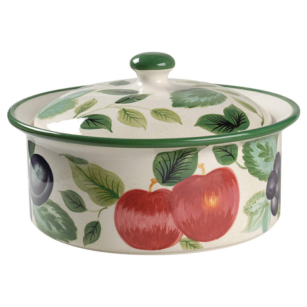 Sonoma (Tan Body, Rim Shape) 2.5 Qt Round Covered Casserole by Sakura-1