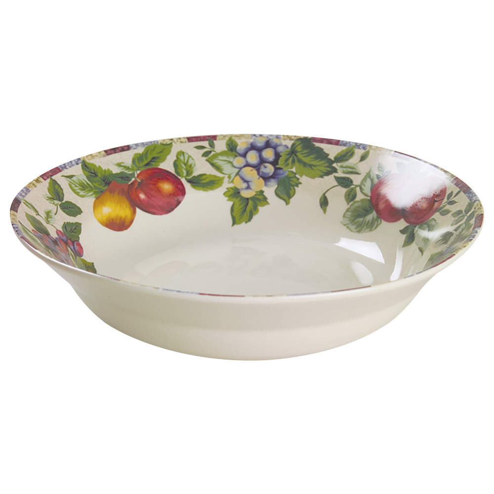 Sonoma (Tan Body, Rim Shape) 9" Round Vegetable Bowl by Sakura-1