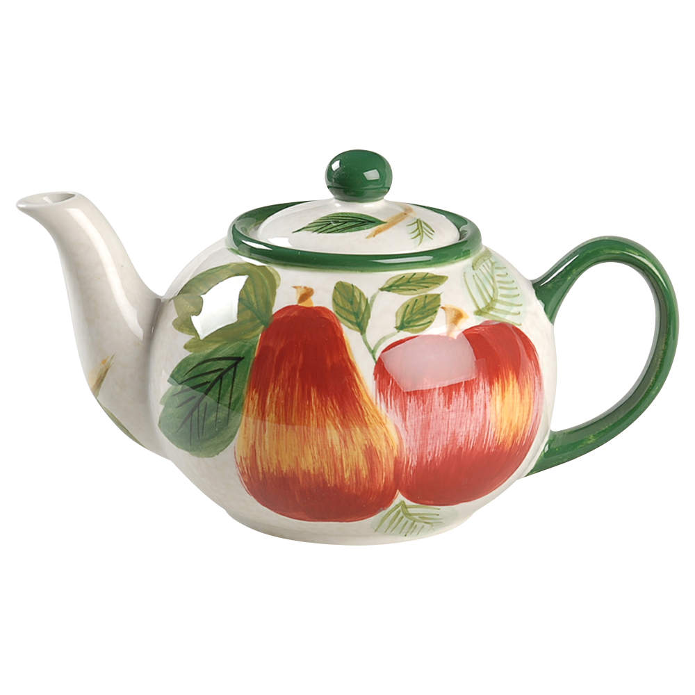 Sonoma (Tan Body, Rim Shape) Mini Teapot & Lid by Sakura-1