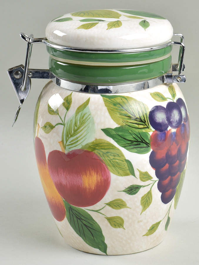 Sonoma (Tan Body, Rim Shape) Medium Canister & Lid by Sakura-1
