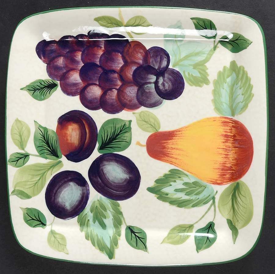 Sonoma (Tan Body, Rim Shape) 8" Square Serving Platter by Sakura-1